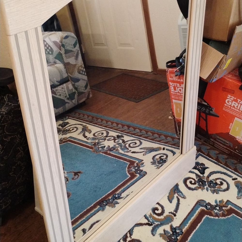 Elegant Beige Framed Mirror